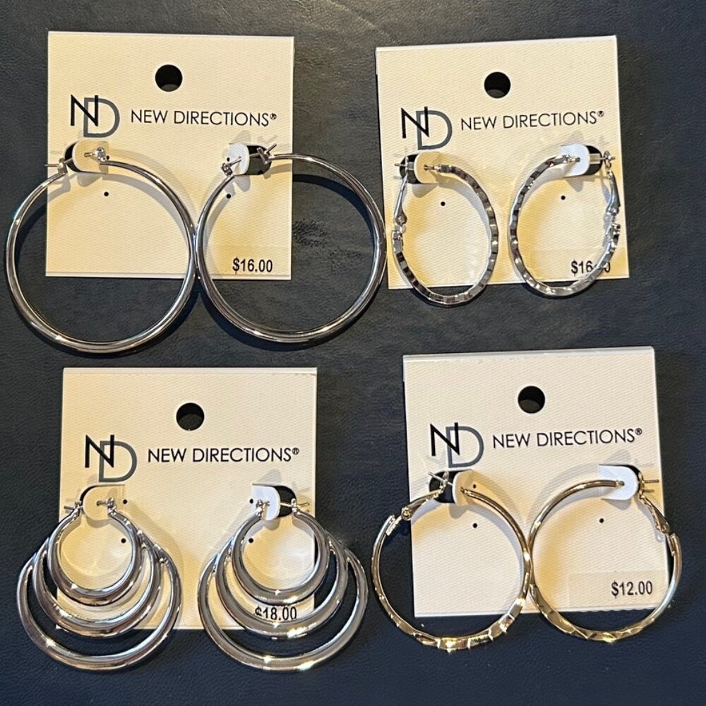 New Directions (ND) Earrings (4 pairs)